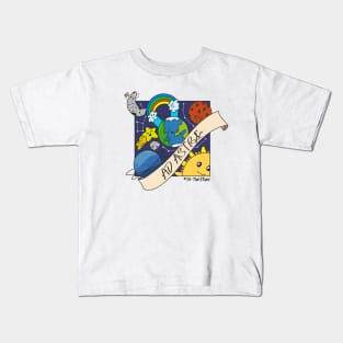 ad astra (white) Kids T-Shirt